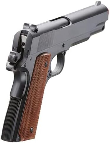 Full Steel World War 1911-A1 Spring Powered Metal Steel Airsoft Pistol (Color: Black/Faux Wood) in Saudi Arabia