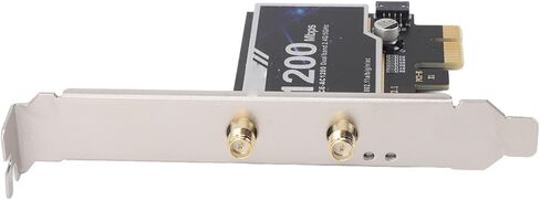 محول لاسلكي ثنائي النطاق من Zunate PCIE بسرعة 1200 ميجا بت في الثانية مع بلوتوث 4.2، بطاقة واجهة شبكة جيجابت 2.4 جيجا هرتز/5 جيجا هرتز، مجموعة شرائح 8265AC للكمبيوتر المكتبي 7/8/10 in Saudi Arabia