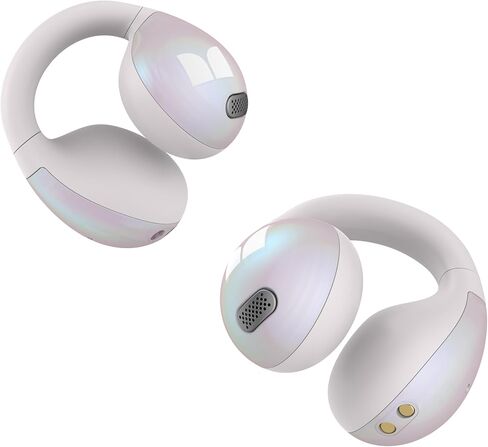 سماعات رأس Monster Open Ear AC600، سماعات أذن لاسلكية بلوتوث 5.4 مع ستيريو هاي فاي، سماعات أذن بمشبك مع مكالمة واضحة ENC، وقت تشغيل 21 ساعة، تحكم باللمس، سماعات رأس لاسلكية مقاومة للماء IPX6 للتمرين in Kuwait