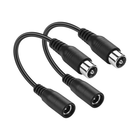 كابل طاقة PNGKNYOCN 2A DC، 2 حزمة DC 5.5 × 2.1 مم أنثى إلى 8 مم RCA ذكر كابل محول الطاقة، لدراجات التزلج ودراجات التوازن والدراجات الكهربائية والمزيد (15 سم) in Saudi Arabia