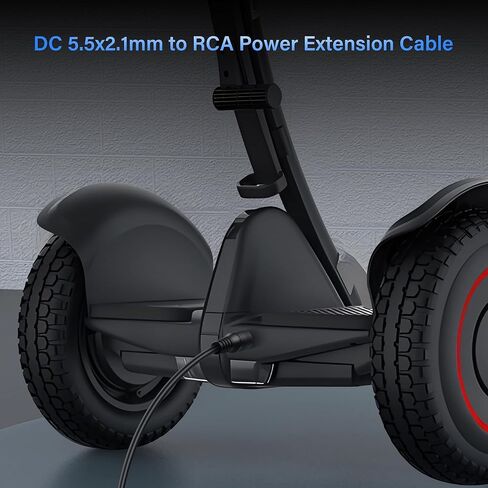 كابل طاقة PNGKNYOCN 2A DC، 2 حزمة DC 5.5 × 2.1 مم أنثى إلى 8 مم RCA ذكر كابل محول الطاقة، لدراجات التزلج ودراجات التوازن والدراجات الكهربائية والمزيد (15 سم) in Saudi Arabia