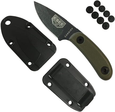 ESEE Knives Candiru Fixed Blade Knife with Handles (Black Blade/OD Handle) in Saudi Arabia
