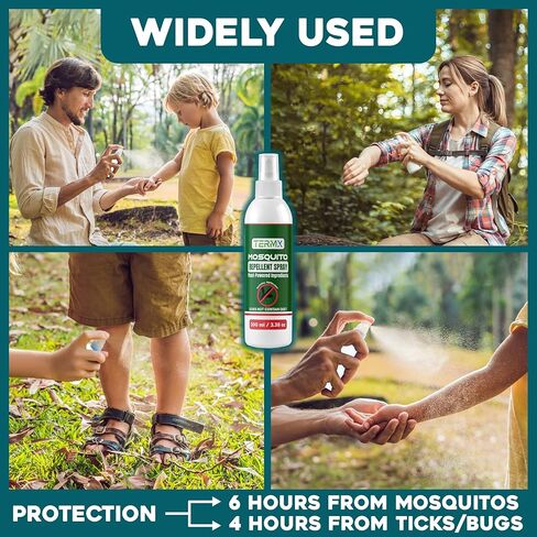 رذاذ طارد البعوض الطبيعي TwinPack 6.75 أوقية DEET Free طارد الحشرات رذاذ الليمون الأوكالبتوس رائحة زيت للبعوض البعوض الذباب الأسود لا يمكن رؤيتها ums repelente de Mosquitos para ninos in Kuwait