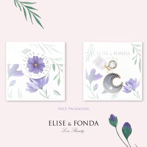 ELISE & FONDA TP571 منفذ شحن من النوع C مضاد للغبار، قمر صغير مع سحر الهاتف الخلوي على شكل نجمة لهواتف iPhone 15/16/Samsung/OnePlus/Xiaomi/oppo Android (أسود) in Saudi Arabia