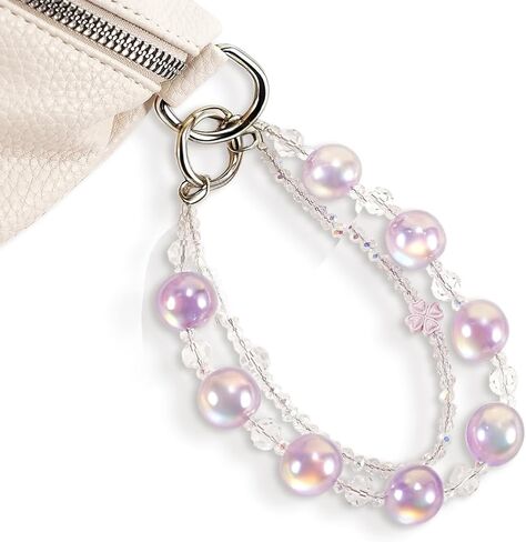 Phone Charm for Women, Anti-Theft Phone Wrist Strap Hands-Free & Beaded Chain,Tether Tab in Saudi Arabia