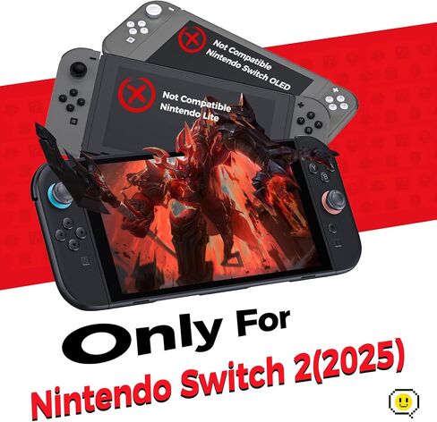 NEWDERY 2-Pack for Switch 2 Screen Protector [إصدار 2025] مع مجموعة المحاذاة التلقائية، الزجاج المقسى [أقوى متانة]، إزالة الغبار التلقائي، مفتاح التغطية الكاملة 2 الملحقات، 2 حزمة in Saudi Arabia