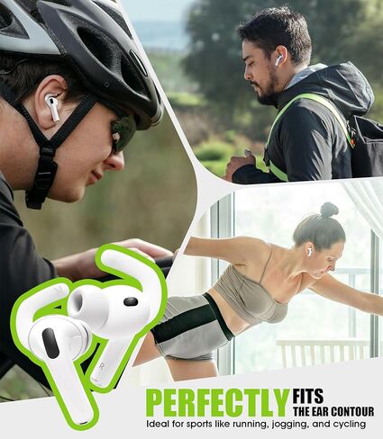 Seltureone 6 Pairs Ear Hooks Compatible with AirPods Pro 3 Ear Tips [Added Storage Pouch], Sport Anti-Slip for AirPods Pro 3 Accessories 2025 with Cleaning Kit and Carabiner in Saudi Arabia