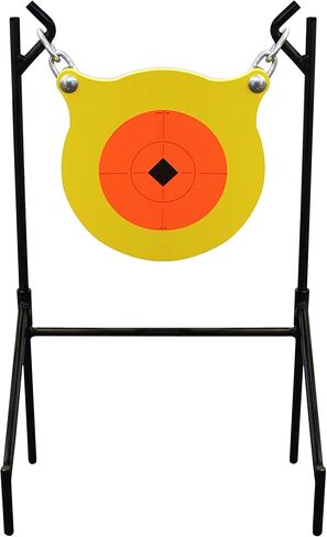 Birchwood Casey World of Targets Boomslang AR500 Steel Durable 0.5" Thick 9.5" Diameter Shooting Gong Target with Stand & Hanging Hardware in Saudi Arabia