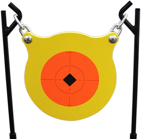 Birchwood Casey World of Targets Boomslang AR500 Steel Durable 0.5" Thick 9.5" Diameter Shooting Gong Target with Stand & Hanging Hardware in Saudi Arabia