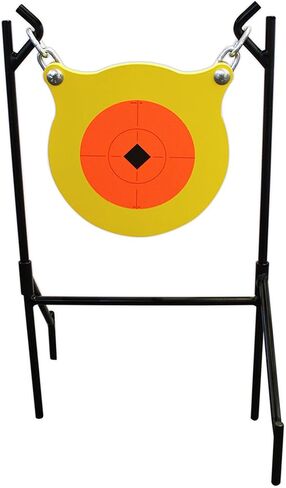 Birchwood Casey World of Targets Boomslang AR500 Steel Durable 0.5" Thick 9.5" Diameter Shooting Gong Target with Stand & Hanging Hardware in Saudi Arabia