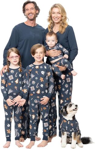 PajamaGram Matching Family Pajamas Flannel - Modern Plaid, Men's, MD in Saudi Arabia