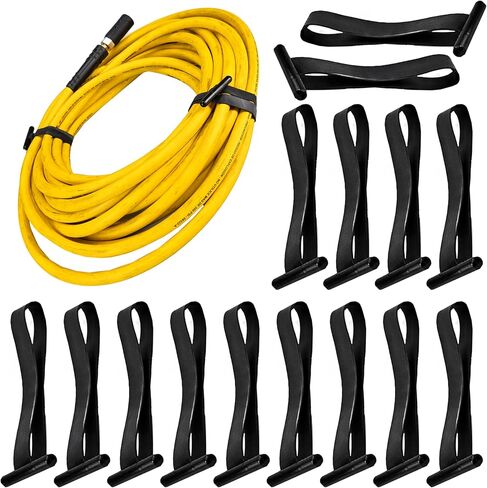 Reusable Zip Ties 4", 15-Pack - USA-Made Heavy-Duty Industrial Stretchable Fasteners - All-Weather Material, UV & Ozone Resistance - Wire Straps to Store Equipment & Declutter Garage by IDL Packaging in Kuwait