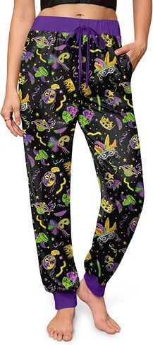 For G and PL Christmas Womens Ugly Light Up Pants Funny 3D Print Lightweight Lounge Sweatpants Xmas M in Saudi Arabia