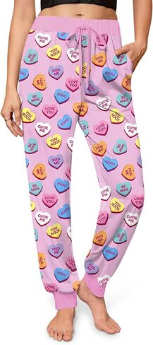 For G and PL Christmas Womens Ugly Light Up Pants Funny 3D Print Lightweight Lounge Sweatpants Xmas M in Saudi Arabia