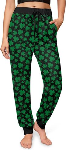 For G and PL Christmas Womens Ugly Light Up Pants Funny 3D Print Lightweight Lounge Sweatpants Xmas M in Saudi Arabia