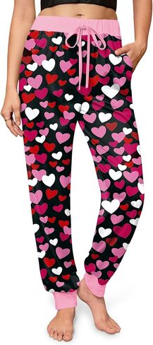 For G and PL Christmas Womens Ugly Light Up Pants Funny 3D Print Lightweight Lounge Sweatpants Xmas M in Saudi Arabia