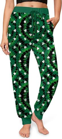 For G and PL Christmas Womens Ugly Light Up Pants Funny 3D Print Lightweight Lounge Sweatpants Xmas M in Saudi Arabia