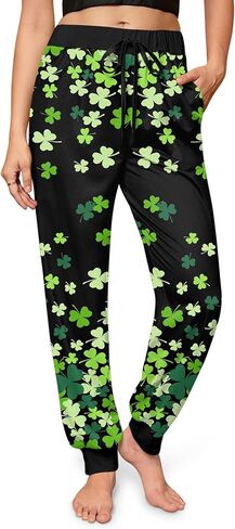 For G and PL Christmas Womens Ugly Light Up Pants Funny 3D Print Lightweight Lounge Sweatpants Xmas M in Saudi Arabia