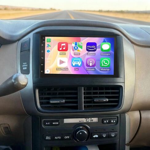 ستيريو سيارة لهوندا بايلوت 2003-2006 مع اتصال لاسلكي مع Carplay Android Auto، شاشة لمس 7 بوصة لترقية راديو بايلوت، نظام تحديد المواقع العالمي، واي فاي، هاي فاي، بلوتوث، FM، SWC، ميكروفون، كاميرا احتياطية، 2 + 32 جيجابايت in Saudi Arabia