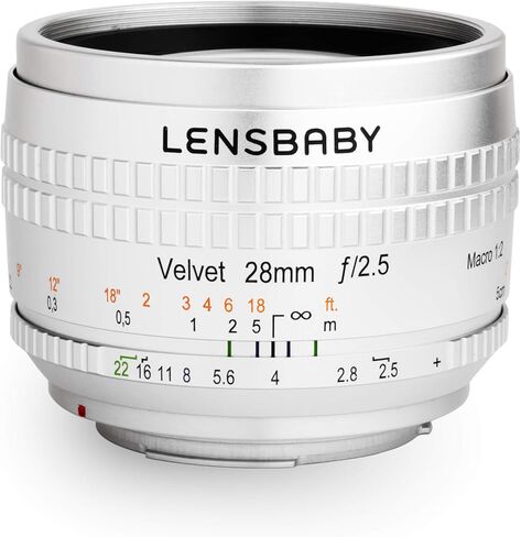 Lensbaby Velvet 28 Compatible with RF Mount (Silver) in Saudi Arabia