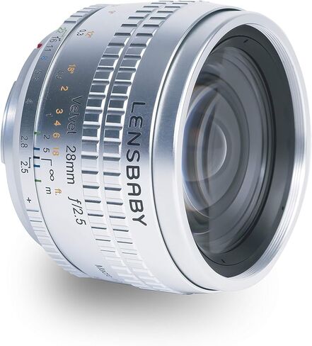 Lensbaby Velvet 28 Compatible with RF Mount (Silver) in Saudi Arabia