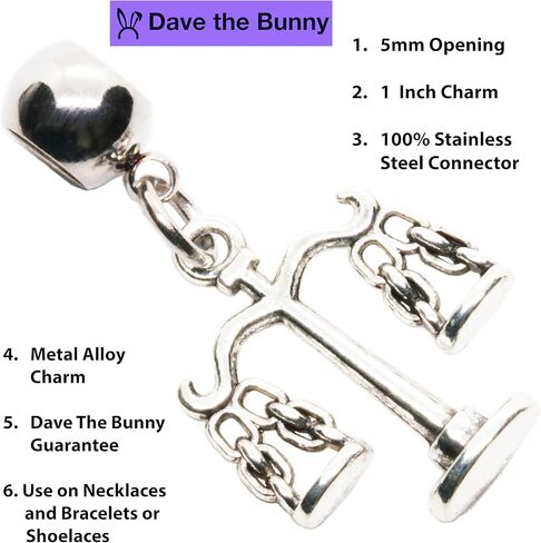 سحر مقياس العدالة Dave The Bunny لأساسيات كلية الحقوق - هدايا أنيقة للمحاماة للنساء - لوازم وإكسسوارات رائعة لمدرسة القانون - سحر رائع للمحامي للتخرج أو الاستخدام المهني in Kuwait