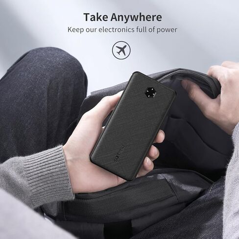 شاحن محمول، بنك طاقة نحيف 10000 مللي أمبير PD 20 وات، حزمة بطارية شحن عالية السرعة USB C داخلية وخارجية، بنك طاقة خارجي للهاتف متوافق مع iPhone 16 15 14 13 12 Samsung S22 S21 Google iPad وما إلى ذلك in Kuwait