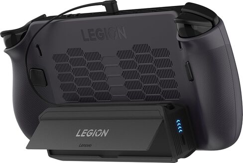 بنك الطاقة Lenovo Legion Go 65W 12800، طاقة محمولة للألعاب المحمولة والأجهزة الأخرى، كابل USB-C مدمج، ملحق مغناطيسي، حامل مدمج، أسود in Kuwait