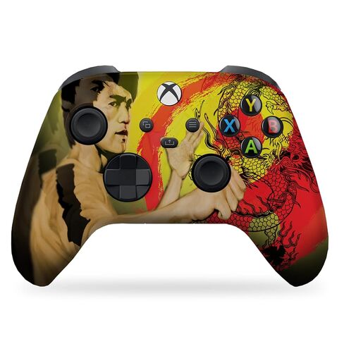 وحدة تحكم DreamController Hallo Mastercheif X-box اللاسلكية المتوافقة مع X-box One/Series X/S مخصصة بفخر في الولايات المتحدة الأمريكية، طباعة HYDRODIP دائمة (ليست مجرد بشرة) (MODDED) in Kuwait