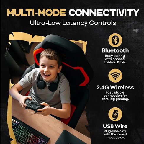PG PROGAMR Bluetooth Gaming Controller – Wireless Rechargeable Gamepad with Enhanced Ergonomic Grip – Works with Windows, Android & PC as a Reliable controller for Smooth Gameplay in Saudi Arabia