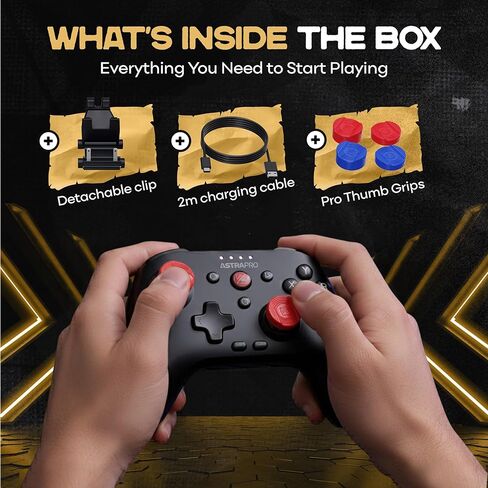 PG PROGAMR Bluetooth Gaming Controller – Wireless Rechargeable Gamepad with Enhanced Ergonomic Grip – Works with Windows, Android & PC as a Reliable controller for Smooth Gameplay in Saudi Arabia