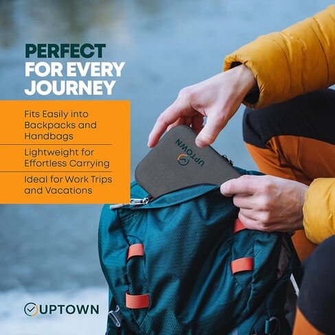 Uptown 7- Piece Travel Charging Tech Bundle – 10,000mAh Portable Charger, 45W GaN Wall Adaptor, 48W Car Charger & 4 Cables with Cord Organizer – Travel Essentials for Phones, Tablets & Laptops in Saudi Arabia