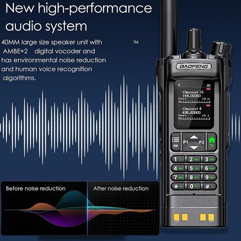 BAOFENG DM32 DMR 10W Long Range Walkie Talkie | Dual Band VHF/UHF | GPS & USB-C Rechargeable | Two Way Radio for Outdoor Hunting Emergency in Saudi Arabia
