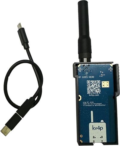 KV4P-HT الإصدار 2.0 مع وحدة SA818 RF المثبتة مسبقًا لتحويل هاتف Android إلى جهاز إرسال واستقبال راديو هام حديث مُجمَّع مع حافظة طباعة ثلاثية الأبعاد 2.0e أحدث إصدار (2.0e-VHF) in Saudi Arabia