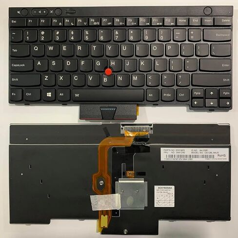 Laptop New US Layout Keyboard for Lenovo ThinkPad T430 T430I T430S X230 X230T Keyboard T530 W530 L430 L530 04Y0490 04X1277 04X1315 with Pointer and Backlit in Saudi Arabia