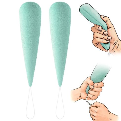 Soulchen 4 Pcs Palm Protector for Hand Carrot Shape Contracture Cushion with Wands, Support Finger Open Prevent Hand Contracture for Parkinson Dementia Arthritis in Kuwait