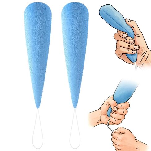Soulchen 4 Pcs Palm Protector for Hand Carrot Shape Contracture Cushion with Wands, Support Finger Open Prevent Hand Contracture for Parkinson Dementia Arthritis in Kuwait