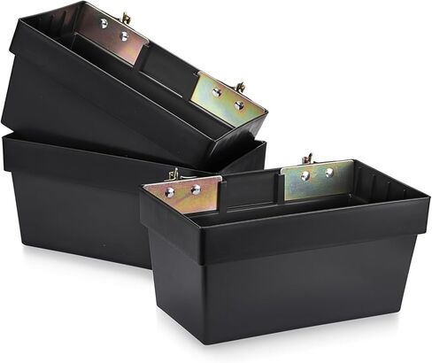 OwnMy 3 Pack E Track Baskets Heavy Duty E-Track Accessories for Enclosed Trailers, E-Track Storage Bin for Truck Tool Organizer, E Track Rail Trailer Storage Box for Truck, Cargo Van, Garage, Workshop in Saudi Arabia