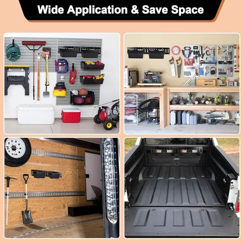 OwnMy 3 Pack E Track Baskets Heavy Duty E-Track Accessories for Enclosed Trailers, E-Track Storage Bin for Truck Tool Organizer, E Track Rail Trailer Storage Box for Truck, Cargo Van, Garage, Workshop in Saudi Arabia