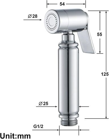 HandheldSprayer for Toilet Round Cloth Diaper Sprayer BrassSprayer for Toilet HandheldSprayer - for Feminine Wash, Toilet Cleaning, Pet Washing in Saudi Arabia
