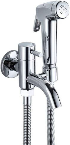 Hand HeldSprayer for Bathroom Toilet,Mop Pool Faucet Diaper Sprayer Shattaf,ToiletHose High Pressure with Adjustable Water Flow, Valve and Spray Holder in Saudi Arabia