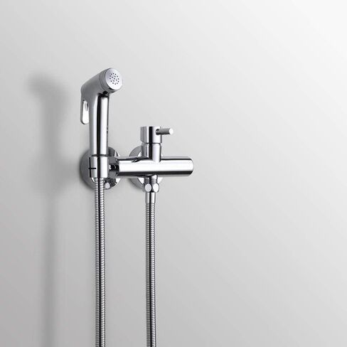 Toilet Hand HeldSpray Kit -Toilet Spray Gun Set and Cold Water Faucet Shower Wall Mounted in Saudi Arabia