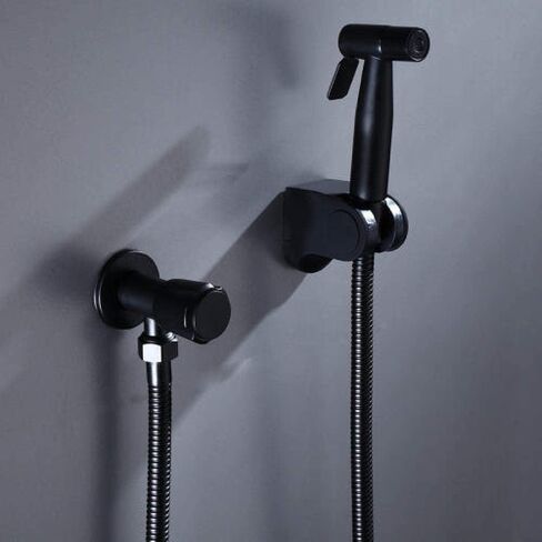 Personal Hygiene HandheldSet - Black Toilet Flushing Spray Gun, Washing Machine, Ass, Flushing Nozzle, Toilet, Toilet, pressurization Wall Mounted in Saudi Arabia