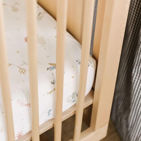 Pehr Crib Sheet, Zodiac | Breathable Brushed Organic Cotton for Soft Sleep | Snug Fit | Reusable Fabric Bag Packaging | Standard Crib Mattresses up to 52"L x 28"W x 8"H in Saudi Arabia