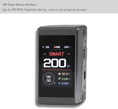 [عبوتان] واقي شاشة من الزجاج المقسى مصمم لشاشة Geek-vape T 200 A egis مقاس 2.4 بوصة مضادة للخدش/بصمات الأصابع (HD Clear) in Saudi Arabia