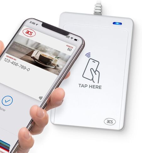 قارئ البطاقات الذكية WalletMate II USB NFC - معتمد من Apple VAS وGoogle Smart Tap، ISO 14443/15693، CCID، متوافق مع PC/SC in Saudi Arabia
