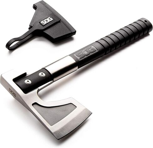 SOG Camp Axe- Compact Camping and Survival Hatchet/Hammer Tool with Sheath and 3.1 Inch Bushcraft Axe Edge (CH1001-CP) in Saudi Arabia