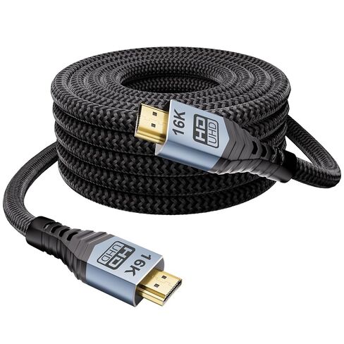 16K 10K 8K HDMI 2.2 Cable 3.3FT/1M, 96Gbps Ultra High Speed Hdmi Braided Cord Support 16K@60Hz 8K@240Hz 4K@480Hz, HDCP 2.2 & 2.3, HDR 10,eARC, DTS:X, for Roku TV/PS5/Blu-ray, Home Theater in Saudi Arabia
