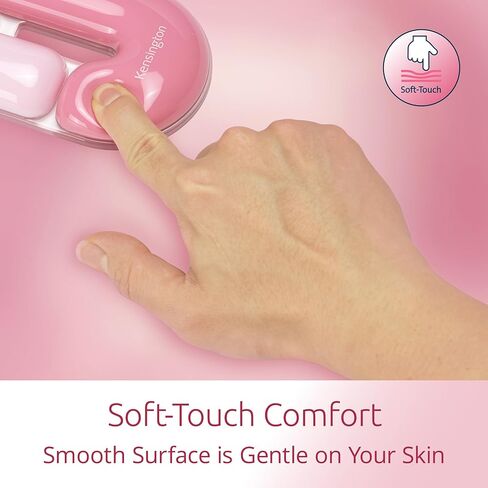 Kensington Duo Gel Loop Mouse Wrist Rest Support Cushion for Mice & Trackballs, Ergonomic Mouse Wrist Support for Pain Relief, Comfortable Non-Skid Gel, Pink 7.4" x 3.27" x 0.7" K62828WW in Saudi Arabia