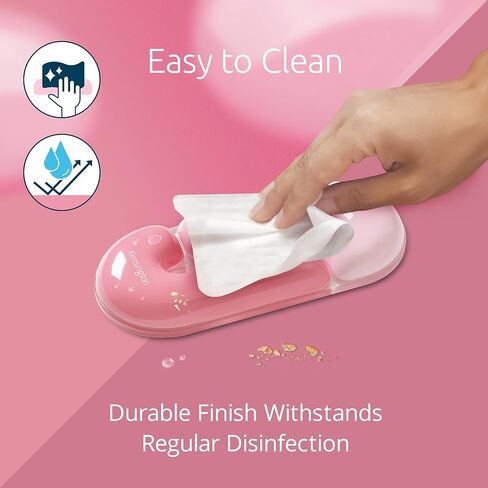 Kensington Duo Gel Loop Mouse Wrist Rest Support Cushion for Mice & Trackballs, Ergonomic Mouse Wrist Support for Pain Relief, Comfortable Non-Skid Gel, Pink 7.4" x 3.27" x 0.7" K62828WW in Saudi Arabia
